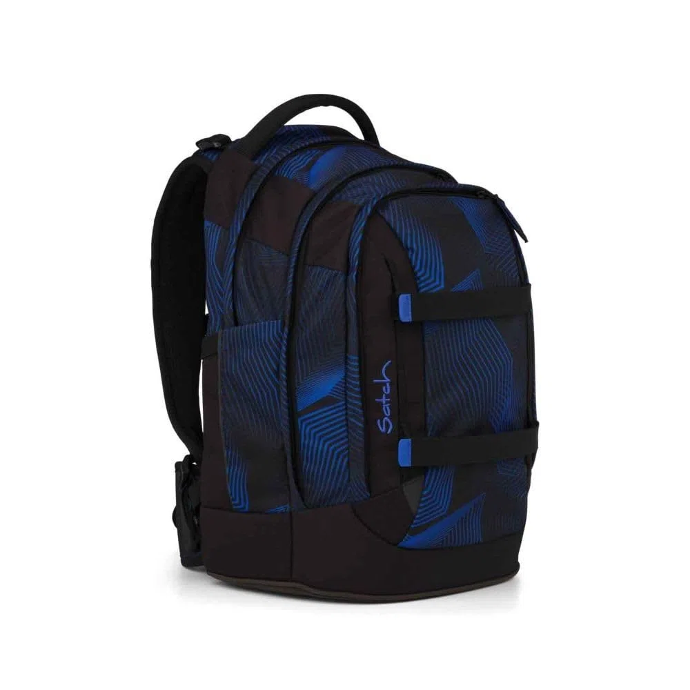 Satch Pack Schulrucksack Set 3tlg. inkl. Schlamperbox und Sportbeutel (Seismic Blue)