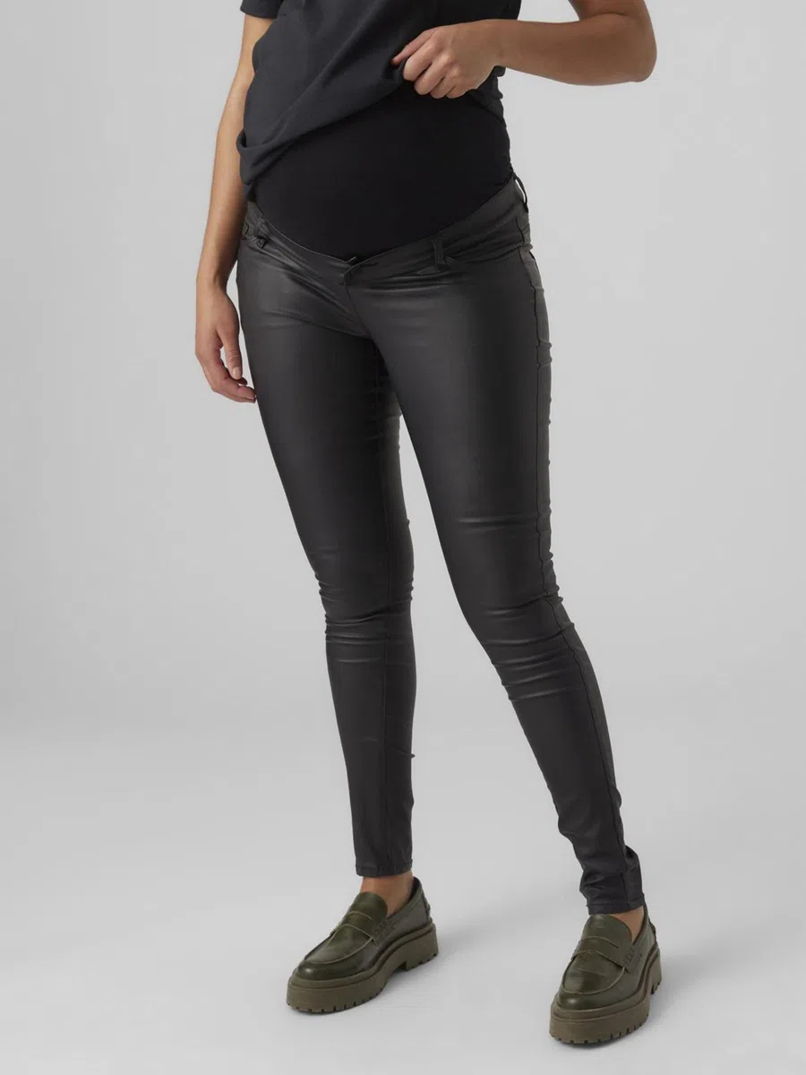 NAME IT Damen Vmmseven Ss Smooth Coated Pants Noos