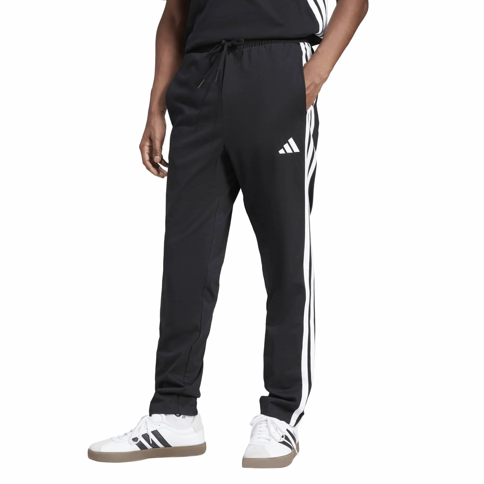 Adidas Herren Essential Three Stripes Single Jersey Pant
