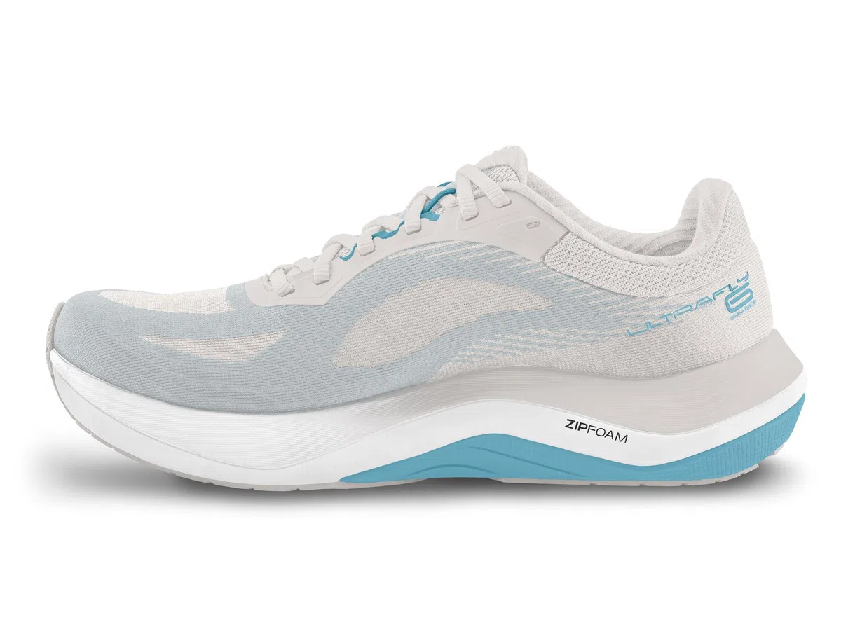 Topo Athletic Ultrafly 6 Laufschuhe Stabilitätsschuh Damen weiß - Grey/Sky 42