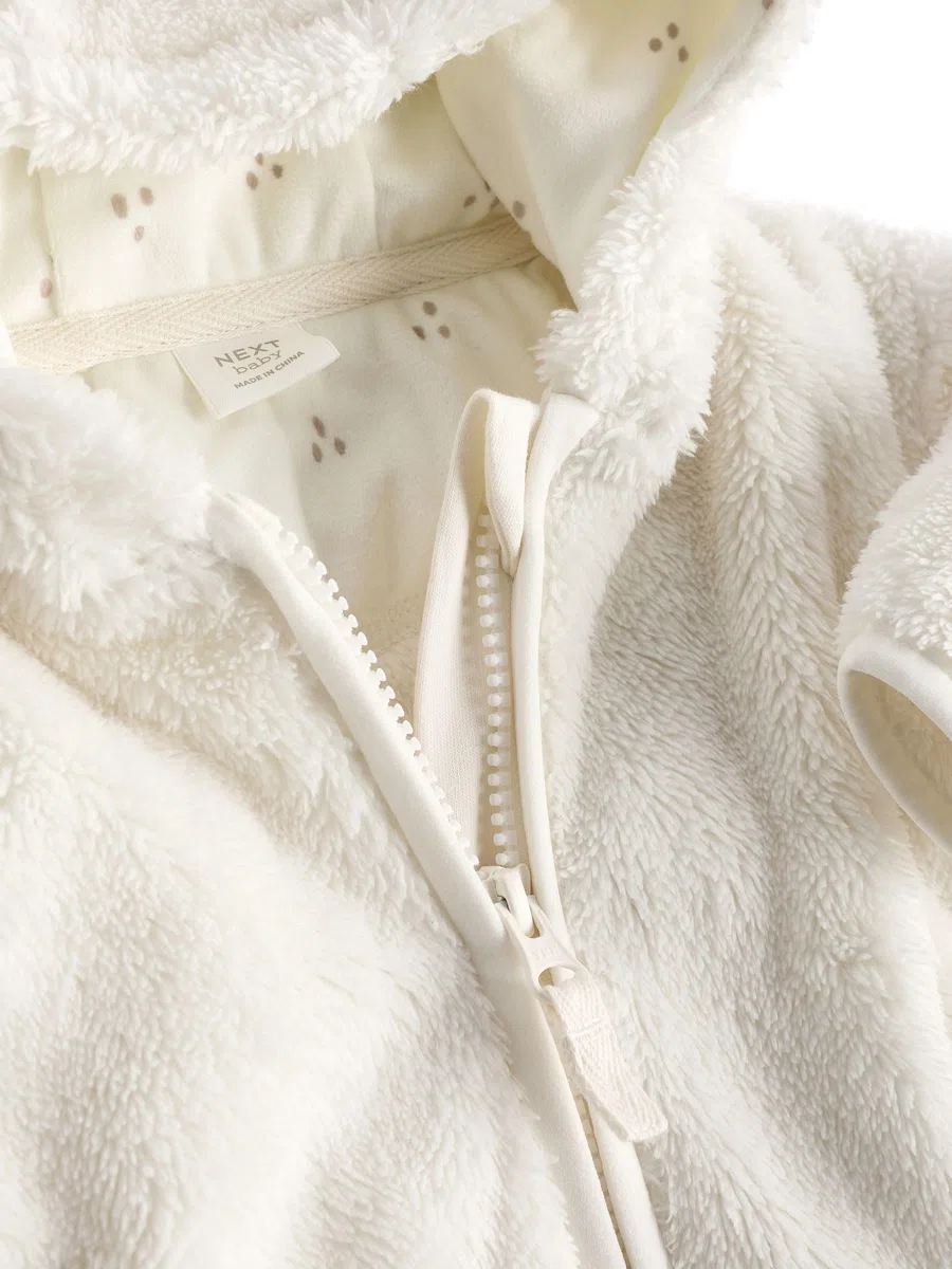 NEXT Baby Mädchen Baby-Fleecejacke mit Kapuze