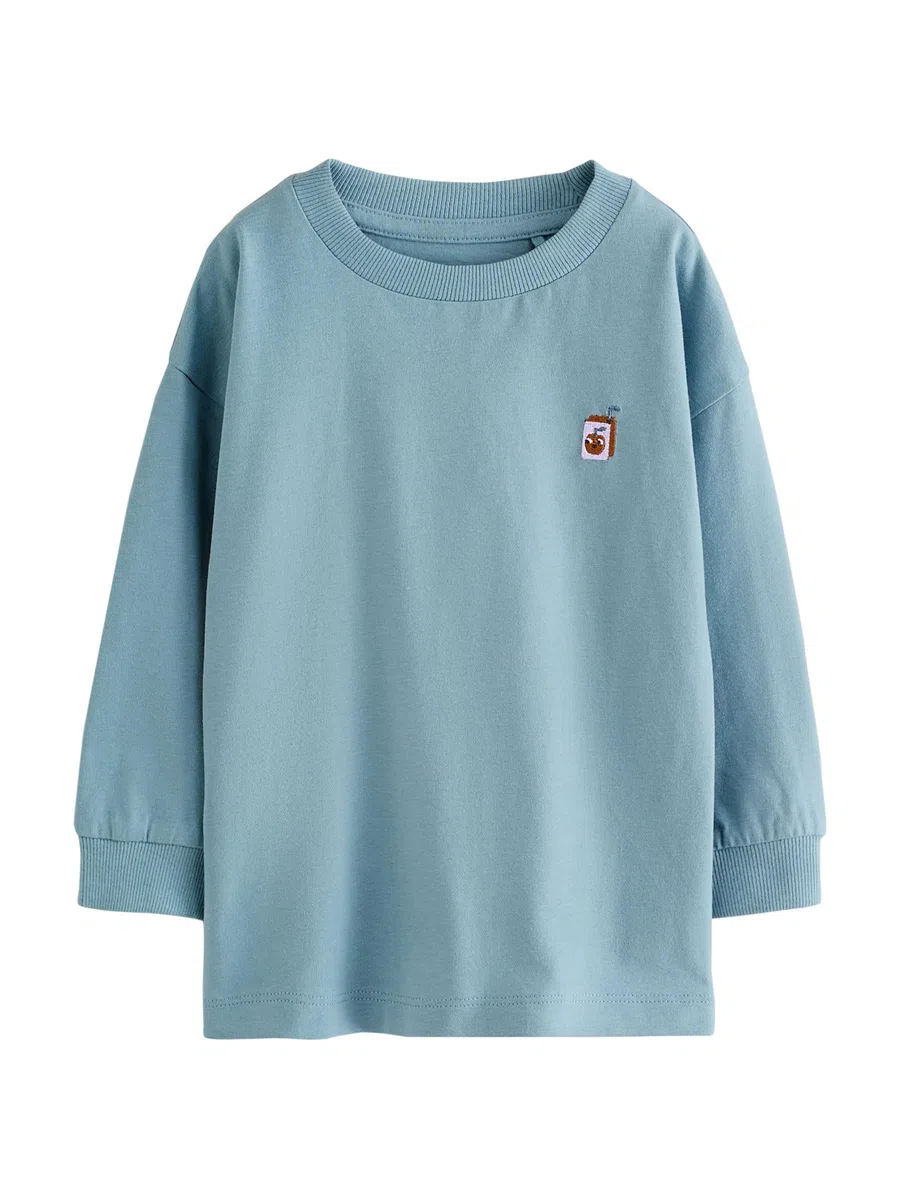 NEXT Jungen Langarmshirts mit Grafik-Print, 4er-Pack 62-122