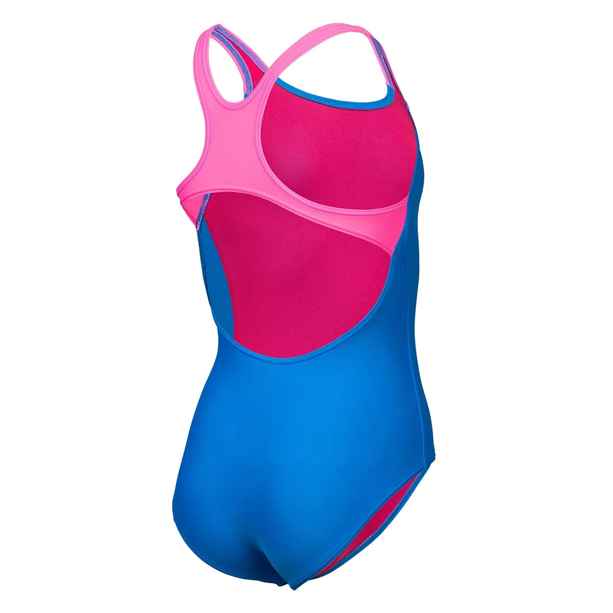 ARENA Girl's DIM Light Swimsui Blue China-Shocking PINK - 140