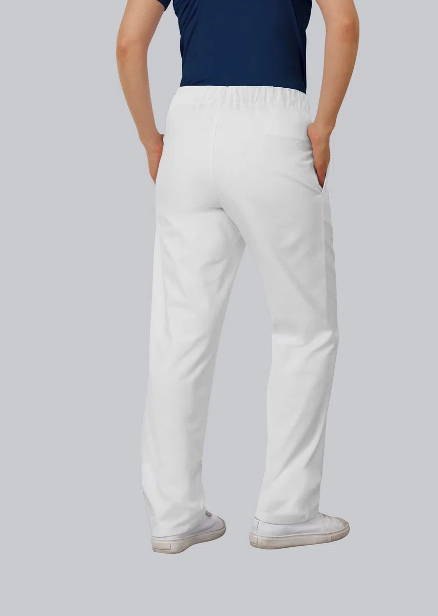 BP 1645-400-21-XLl Unisex-Hose, mit Gummizug in der Taille, 215,00 g/m² Stoffmischung, weiß, XLl