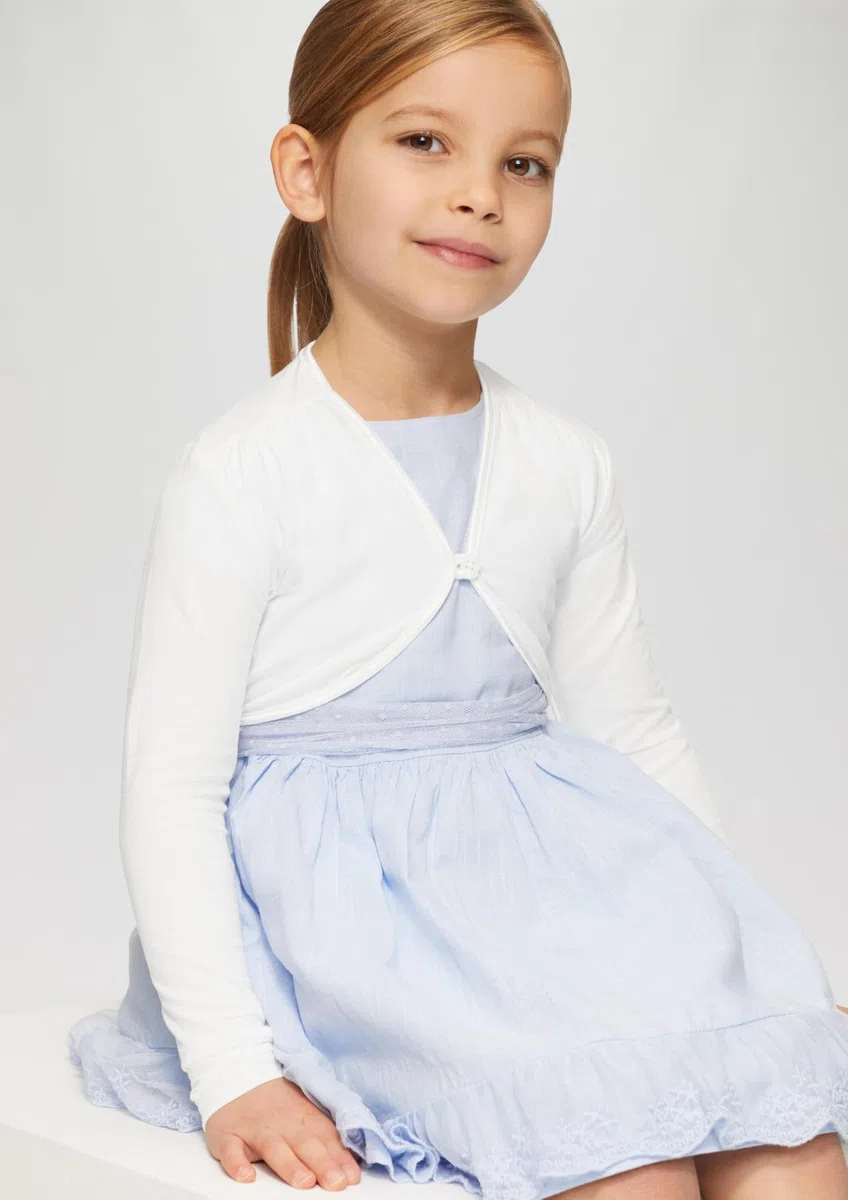 s.Oliver Festlicher Bolero mit Blumenknopf