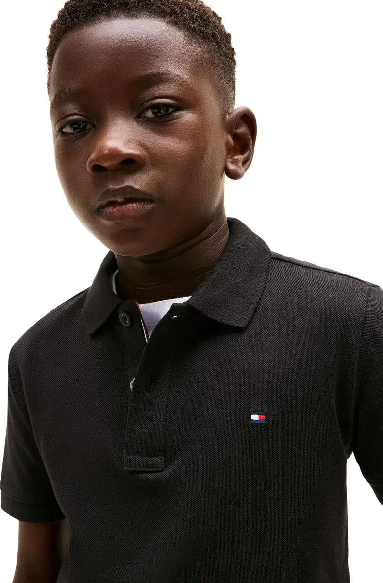 Tommy Hilfiger Jungen Poloshirt Kurzarm Flag Regular Fit