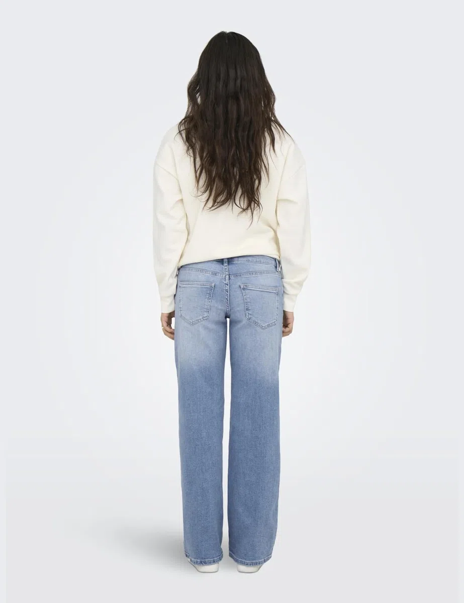 ONLY Damen Wide Leg Jeans ONLJudy Hüftjeans mit weit geschnittenem Bein