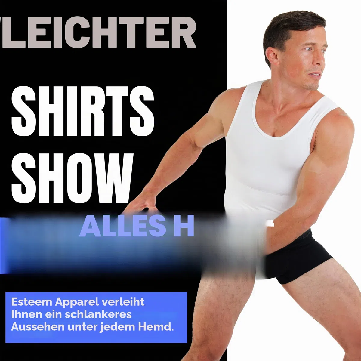 Esteem Apparel original max männer abnehmen chest & body shaper compression hemd