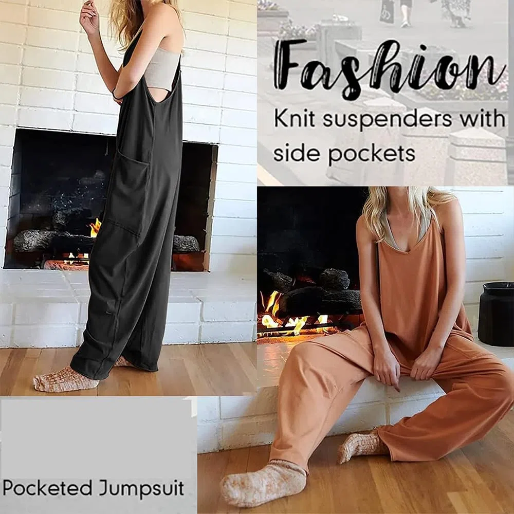 Generisch Umstands-Jumpsuit, Übergroßer Jumpsuit für Schwangerschaft und Postpartum, Weites Bein mit Taschen