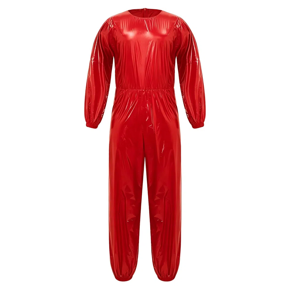 MSemis Herren Inkontinenz Bodysuit Rundhalsausschnitt Einteiler Leotard Erwachsenen Windeln Strand Bademode Cover Up Pullover Kombianzüge