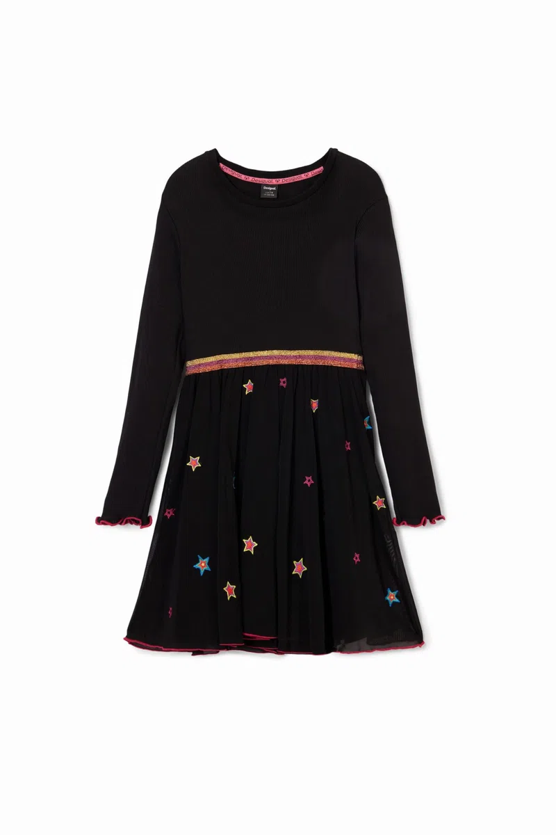 Desigual Mädchen Girl Knit Long Sleeve Dress