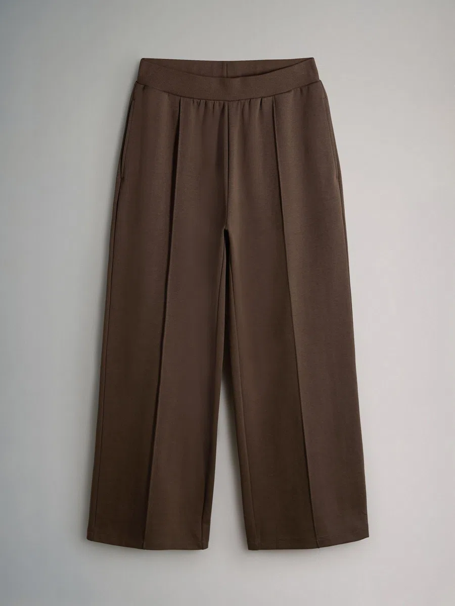THE SET Damen Jogginghosen mit weitem Bein, 2er-Pack