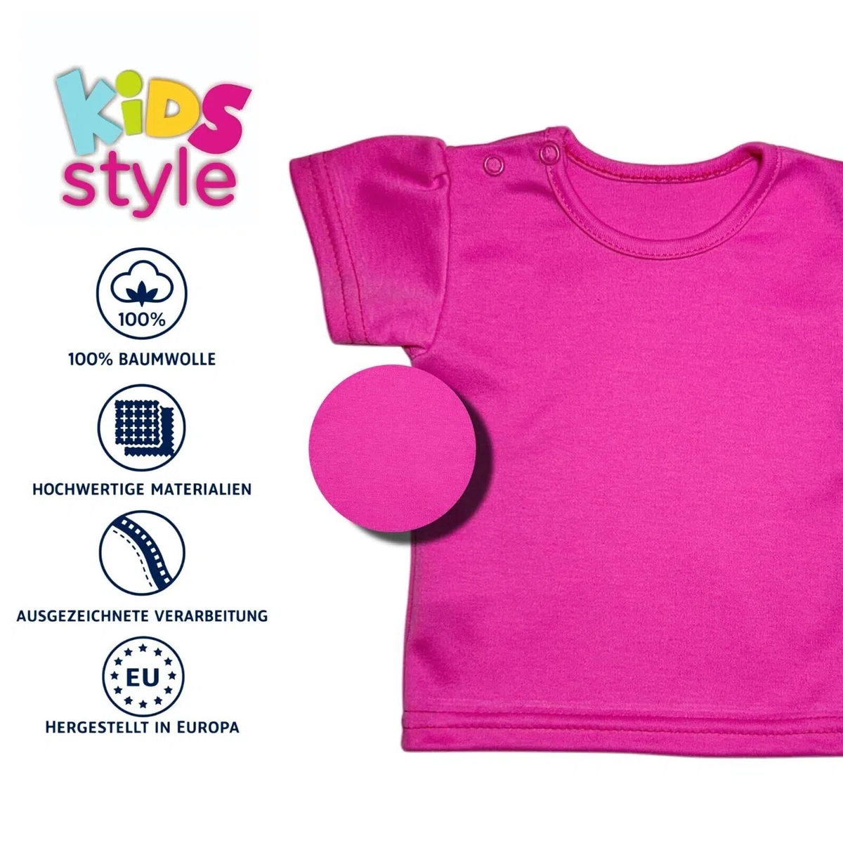 Baby Mädchen Kurzarm T-Shirt Reine Baumwolle Kurzarmshirt Set