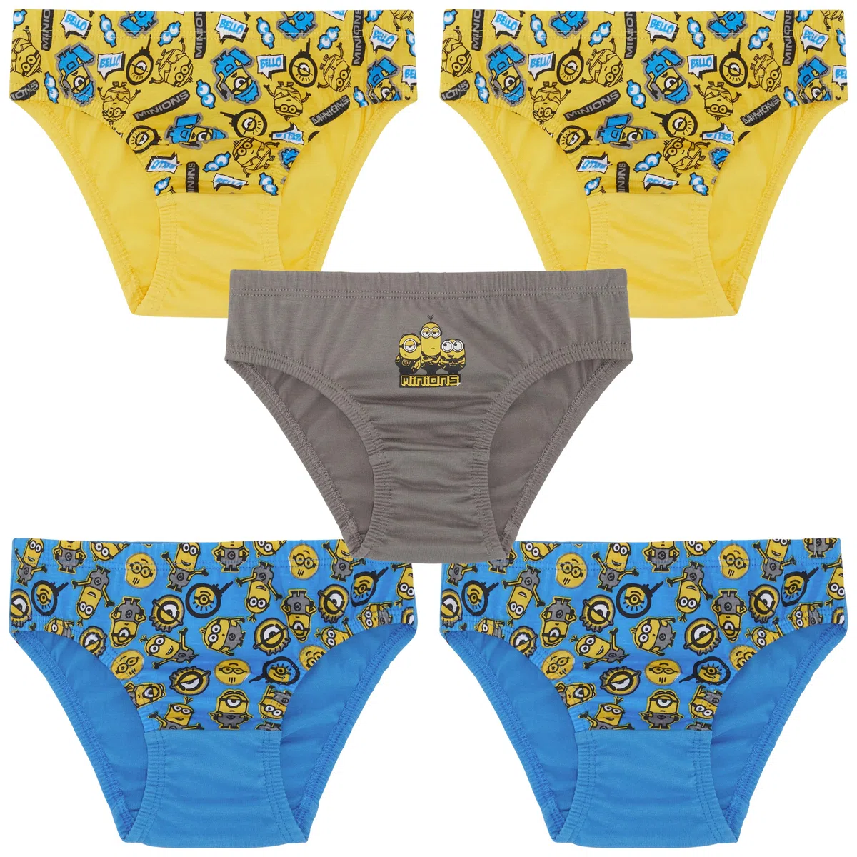 MINIONS 5er-Pack Slips aus 100% Baumwolle
