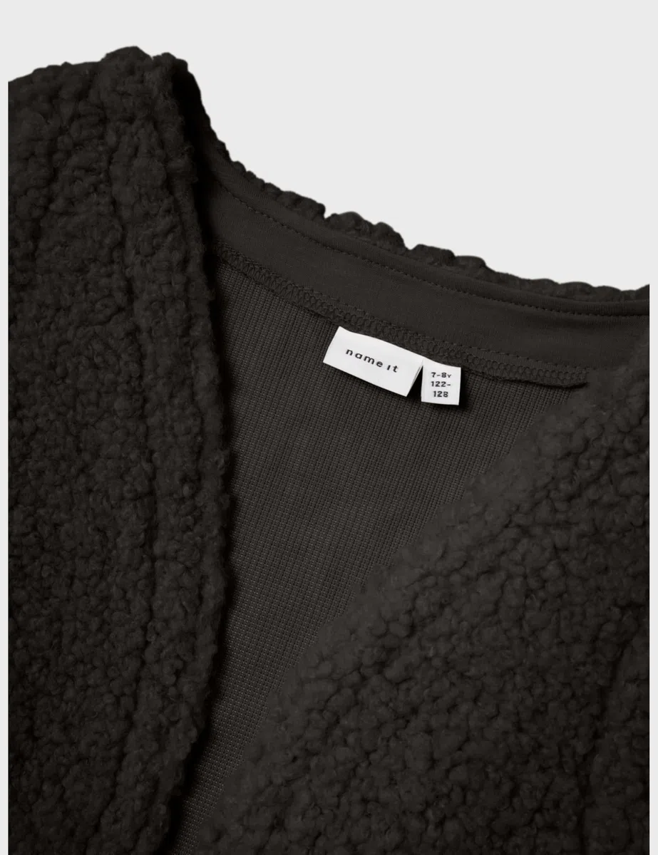 NAME IT Mädchen Nkfriteddy Waistcoat Teddyweste (1er Pack)