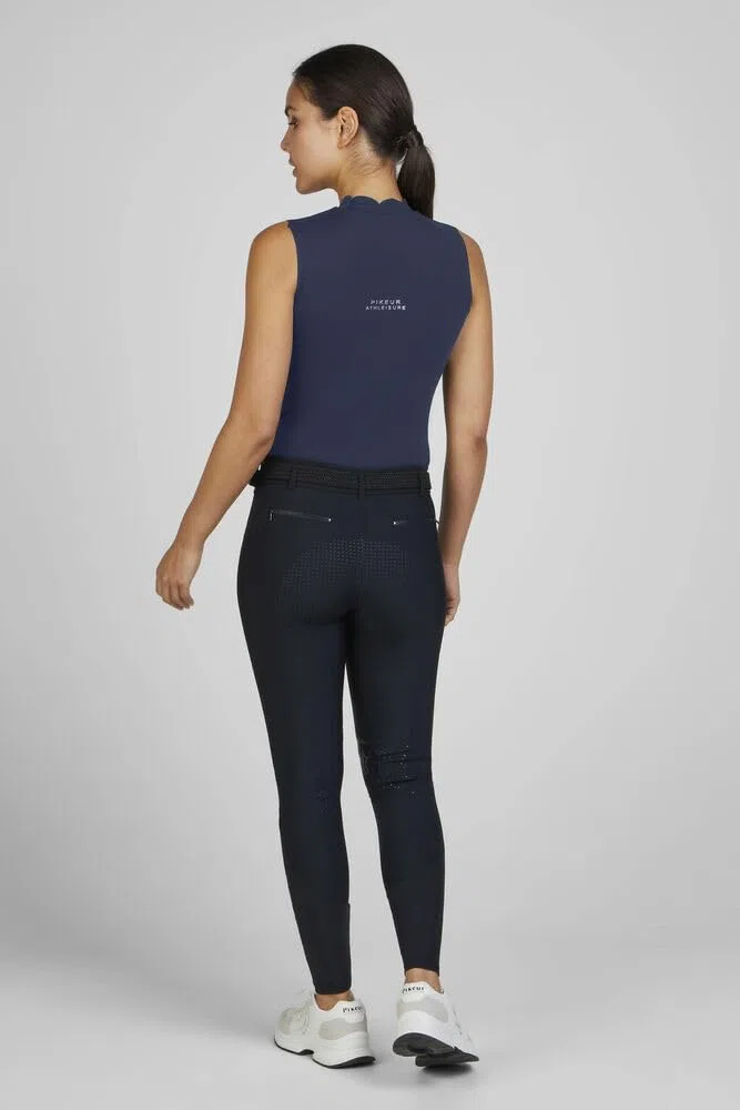 Pikeur Damen Top Seamless Turniershirt Graphite Blue Athleisure FS25