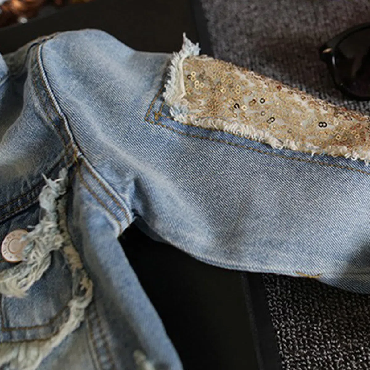 Kinder Mädchen Jeansjacke Baumwolle Denim Jacke Süß Kinder Frühling Herbst Jacke