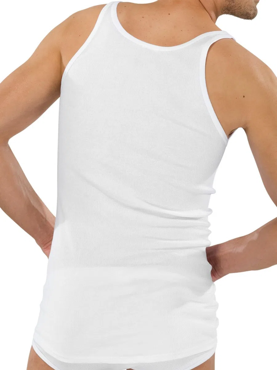 Schiesser Shirt Rundhals Original Classics Doppelripp Doppelpack weiß