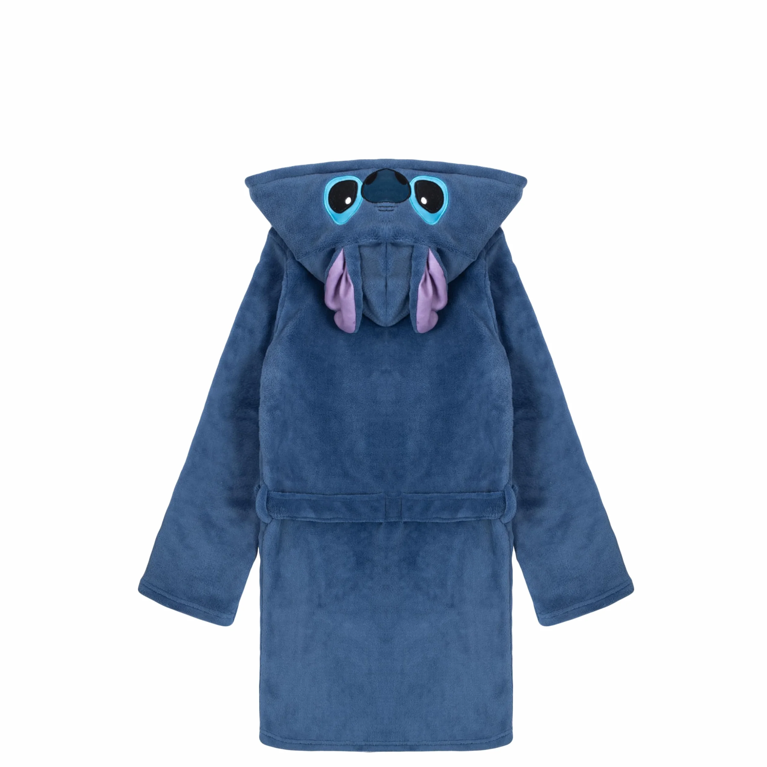 Lilo and Stitch Bademantel für Mädchen, Fleece, mit Kapuze, Blau