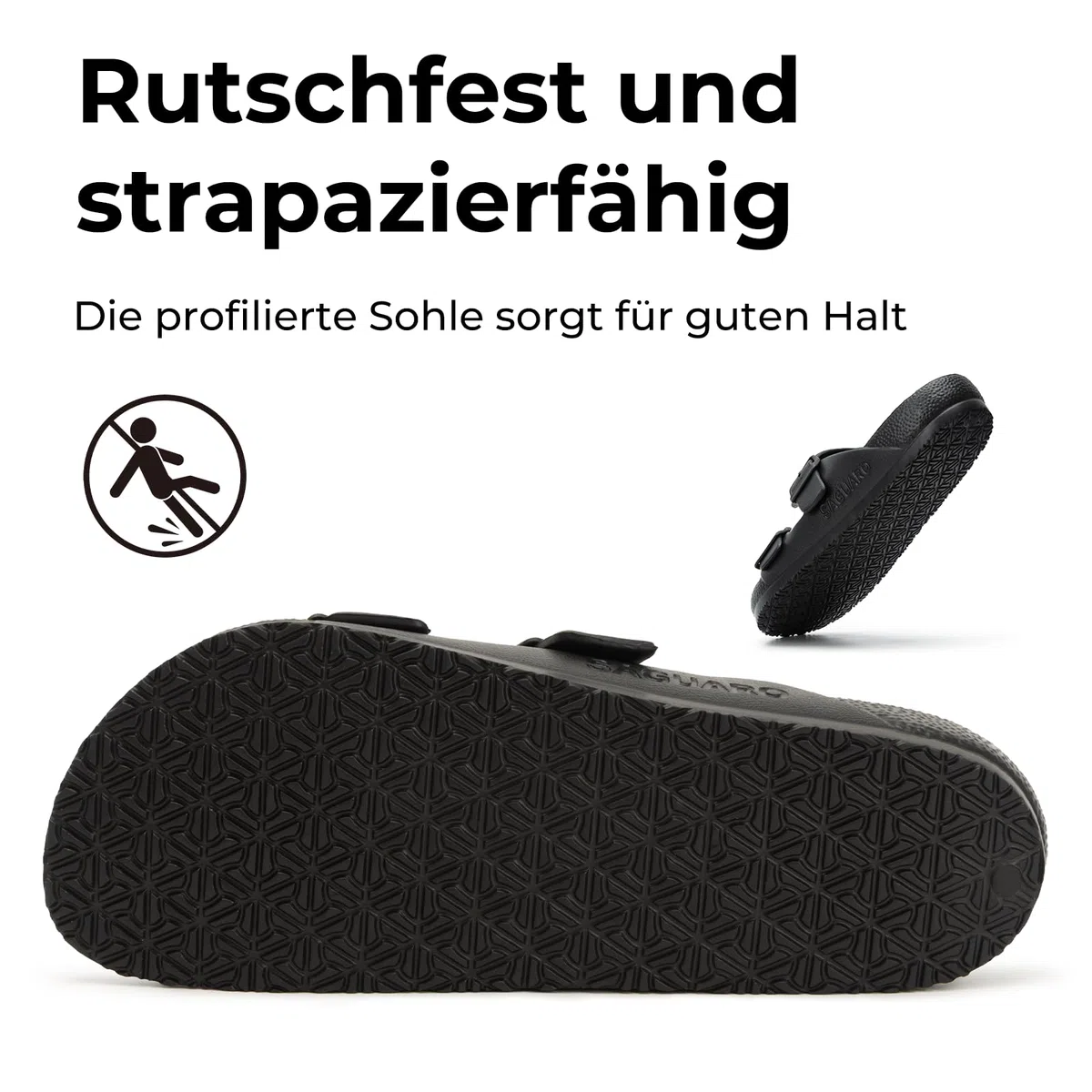 SAGUARO Eva Pantoletten Damen Herren Leicht Outdoor Hausschuhe 37-47 EU