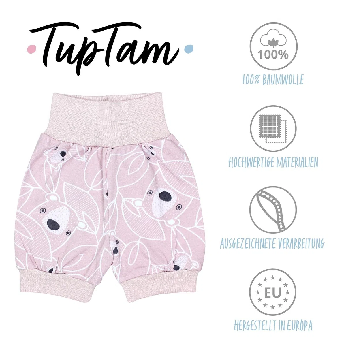 TupTam Baby Mädchen Pumphose Sommershorts 5er Set
