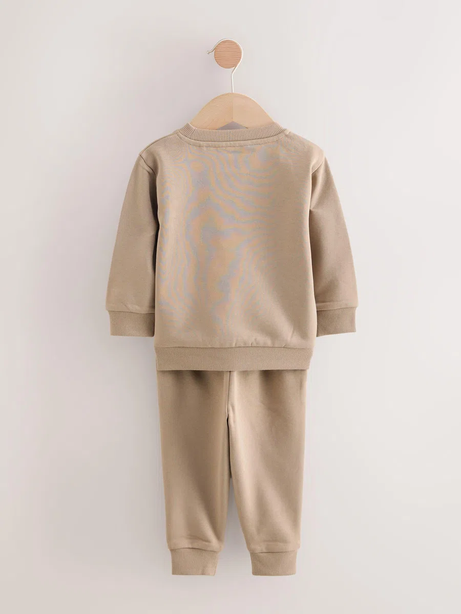 NEXT Jungen Logo Jogginghose und Sweatshirt im Set 62-122