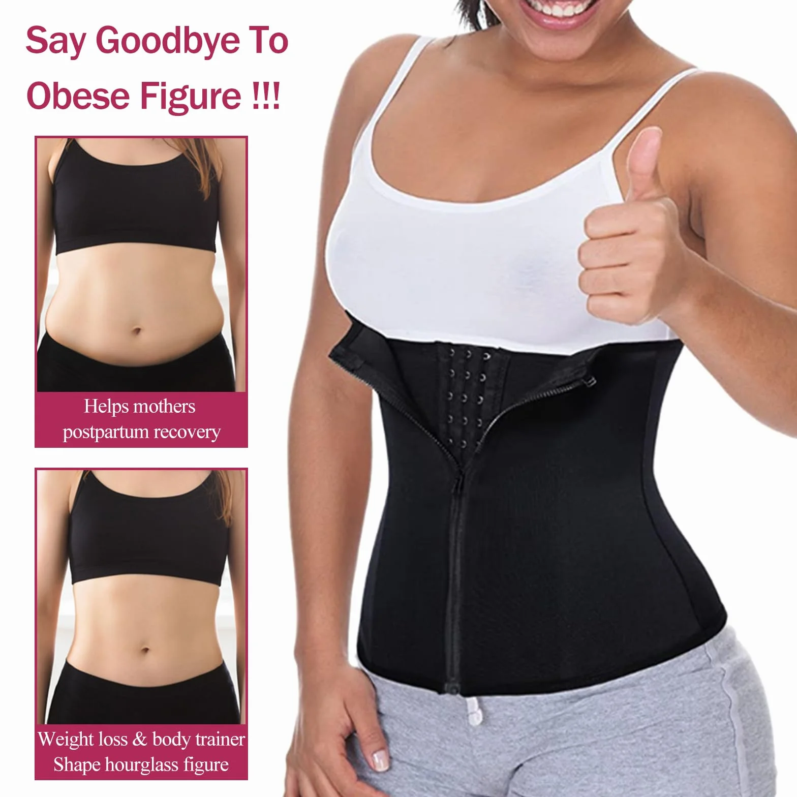 Damen Korsage Unterbrust, Korsett Bauchweg Body Shaper