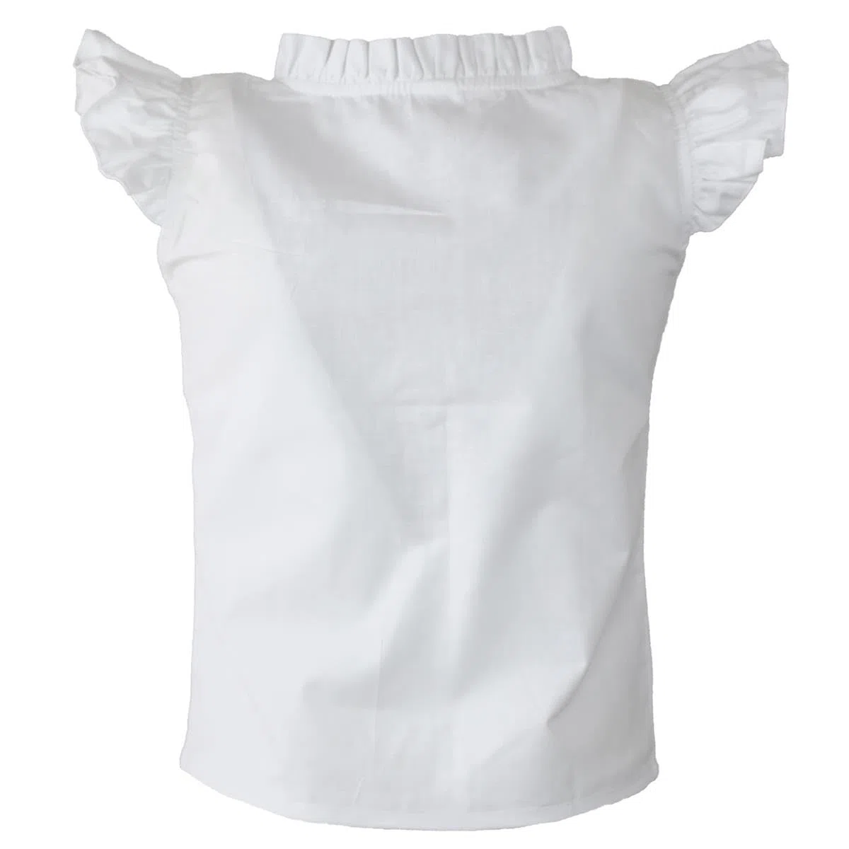 Kinder Dirndl Bluse mit Flügelärmeln in Weiß Trachtenbluse Mädchen Romantik