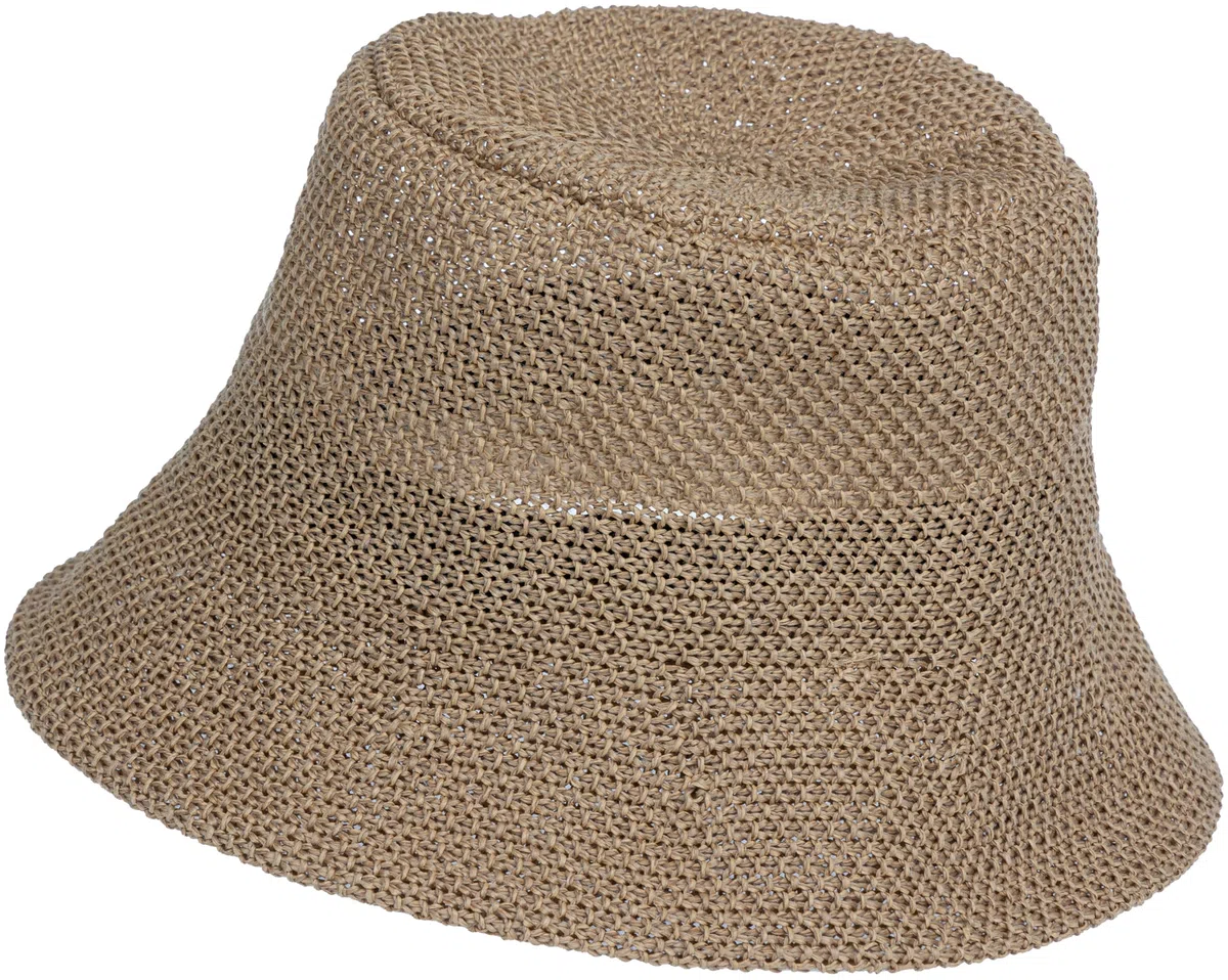 Caspar HT020 lässiger Damen Sommer Fischerhut Bucket Hat aus Toyo Stroh