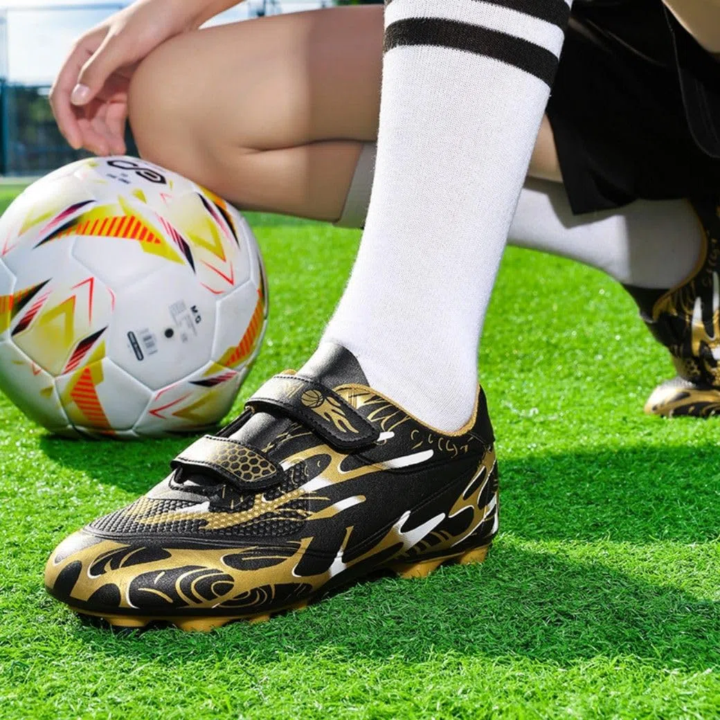 Unisex Kids Fußballschuhe - Breathable Soft Upper for Firm Ground Outdoor Training