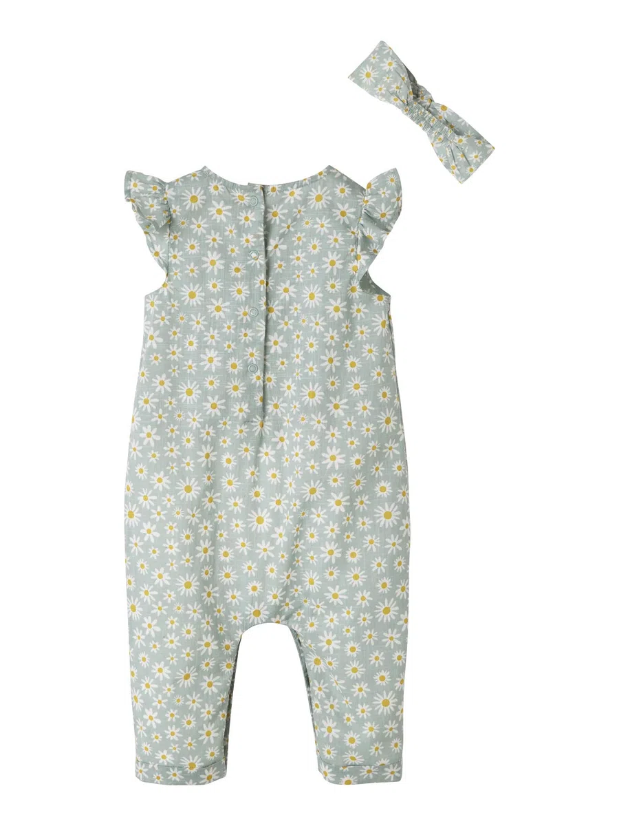 Vertbaudet Mädchen Baby-Set: Overall & Haarband