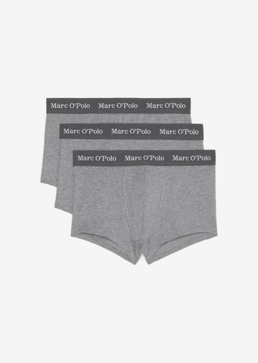 Marc O'Polo 3er Pack Herren Boxershorts Trunks Essentials Organic Cotton Stretch