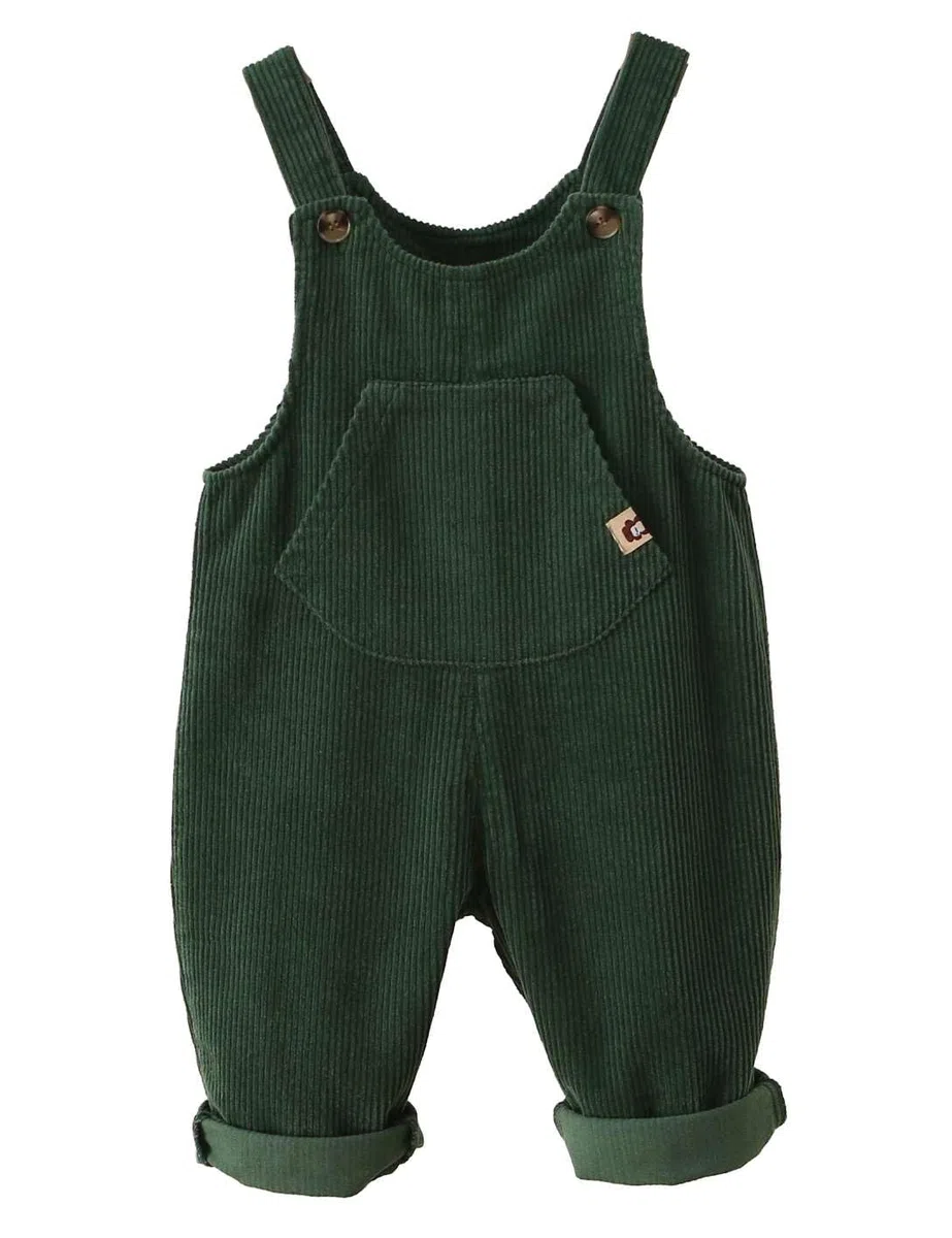Echinodon Cord-Latzhose Baby Kleinkind Jungen Mädchen Hose