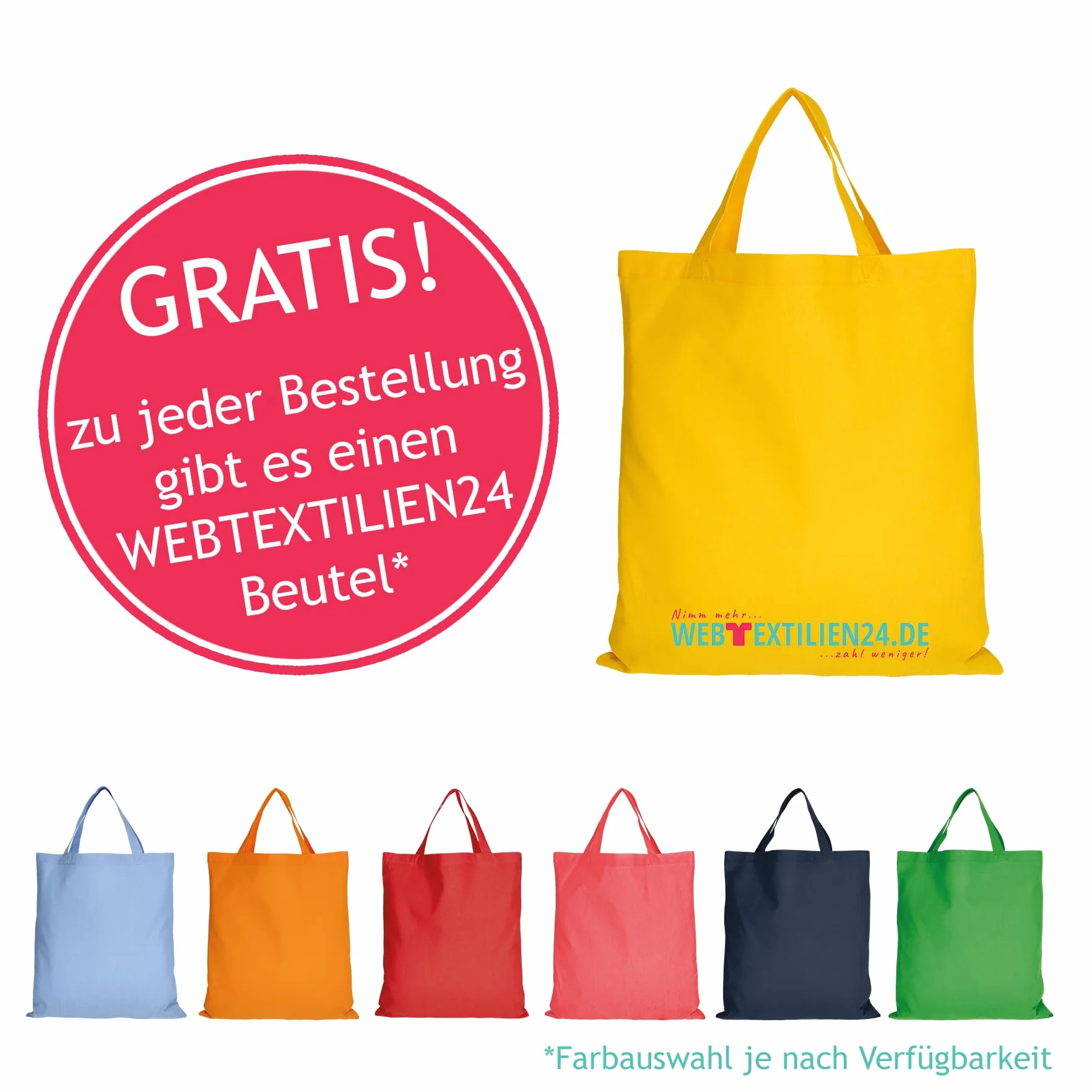 Fruit of the Loom 10er-Pack Valueweight Kinder T-Shirt+Web-Textilien Beutel