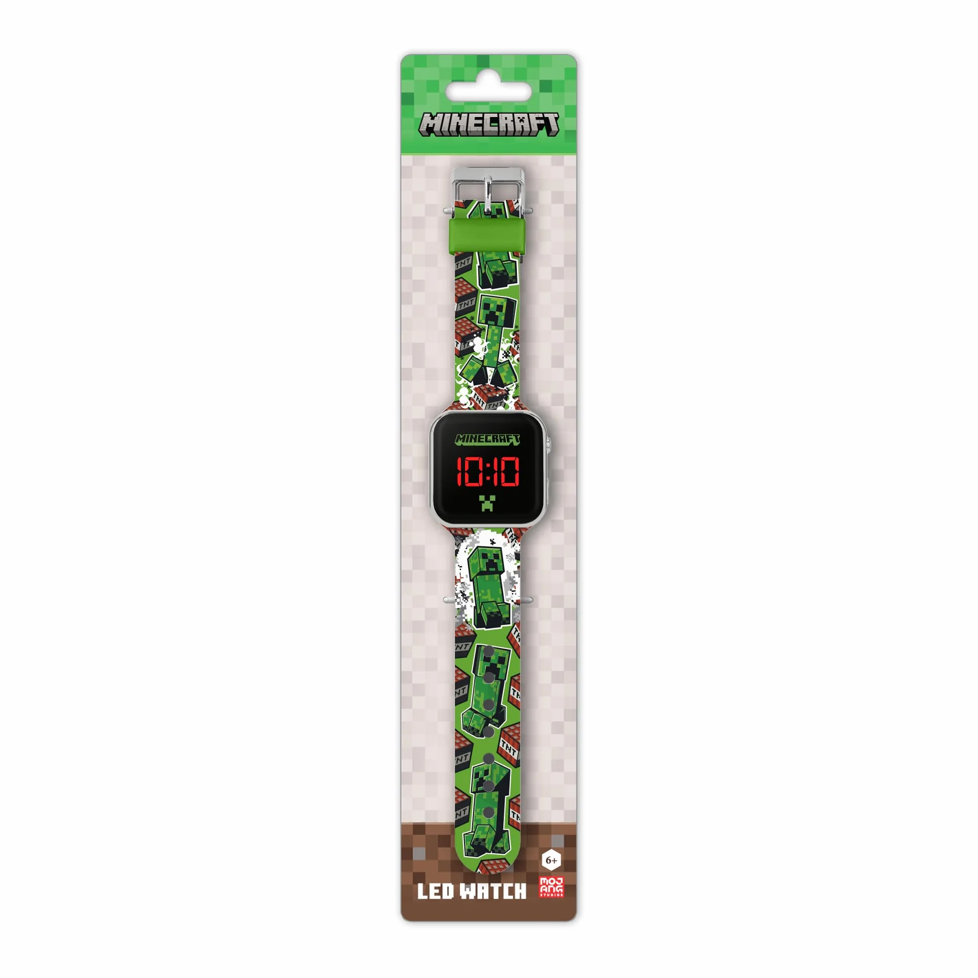 Accutime Disney Jewelry Disney Minecraft LED Watch Grün MIN4181