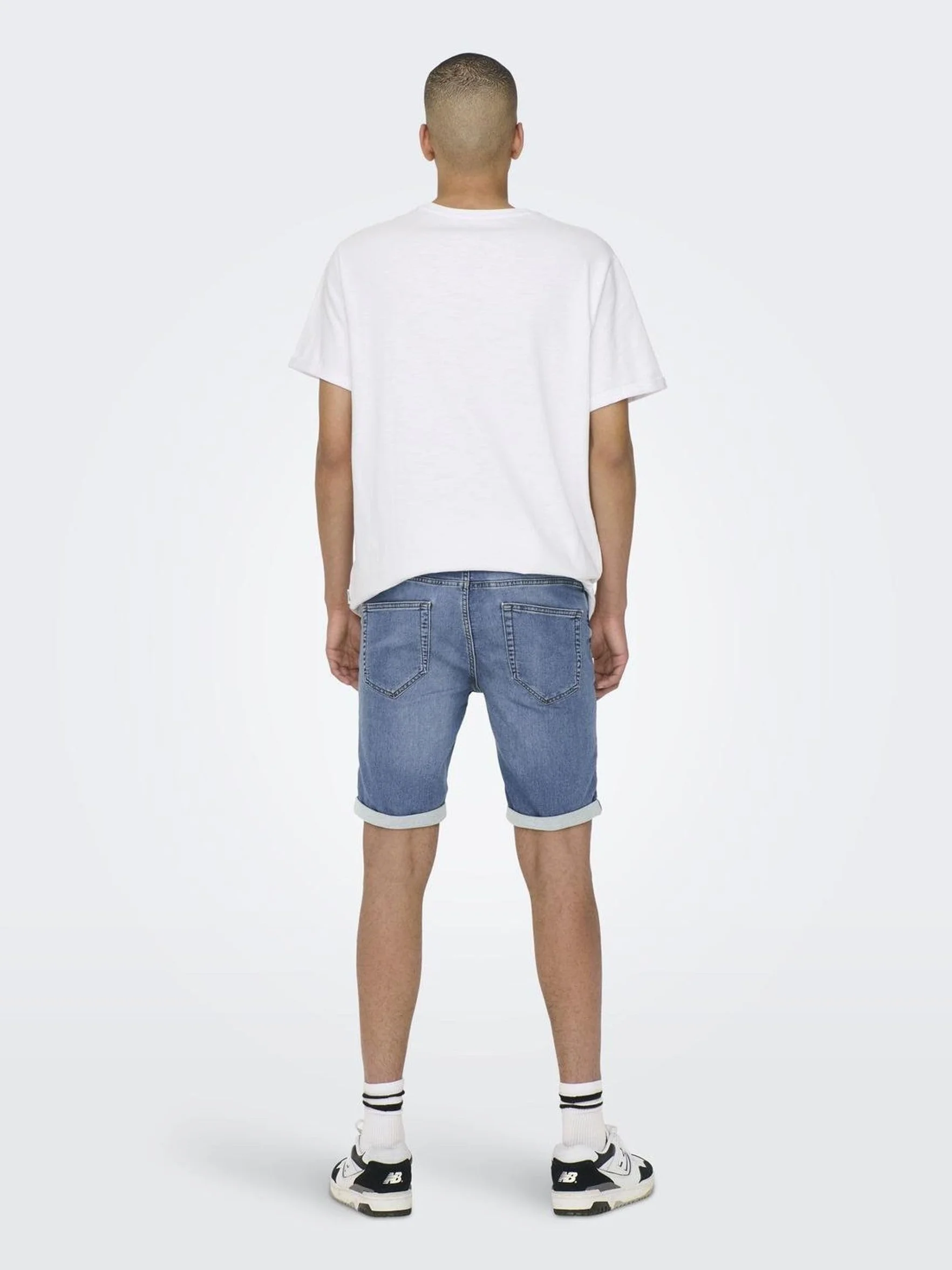 Herren O&S Denim Capri Jeans Shorts 3/4 Bermuda Pants Sommer Hose Kurze Freizeit Trousers ONSPLY