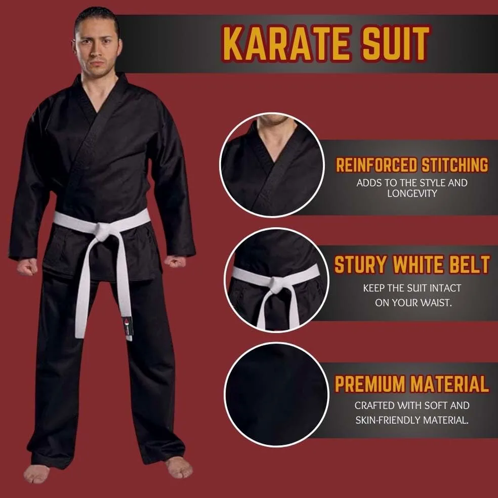 REWON Karateanzug, karate gi herren damen Traininganzug, 100% Baumwolle