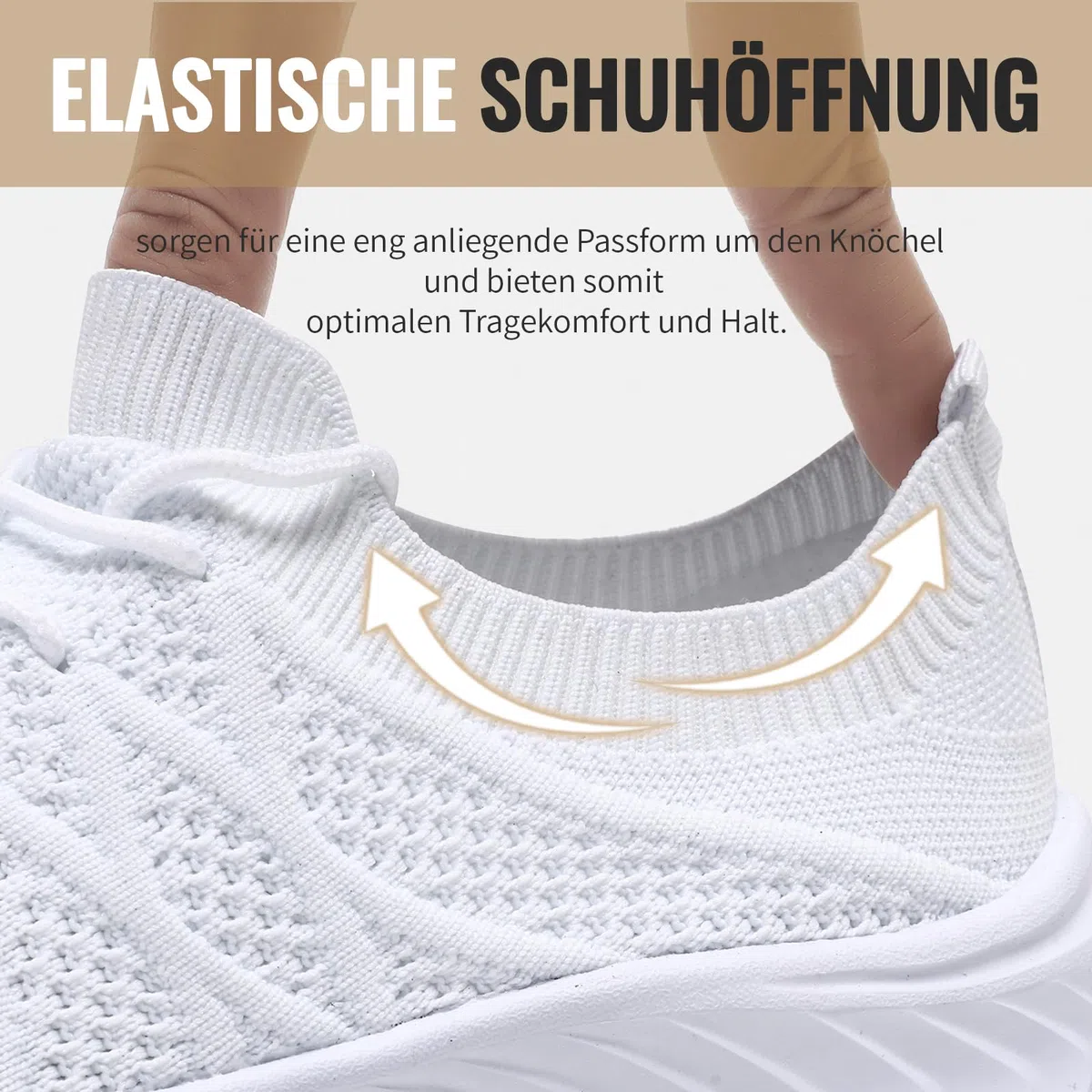 Sportschuhe Damen Sneaker Leicht Hallenschuhe Turnschuhe Bequem Laufschuhe Slip-On Tennisschuhe Running Schuhe Damen Outdoor