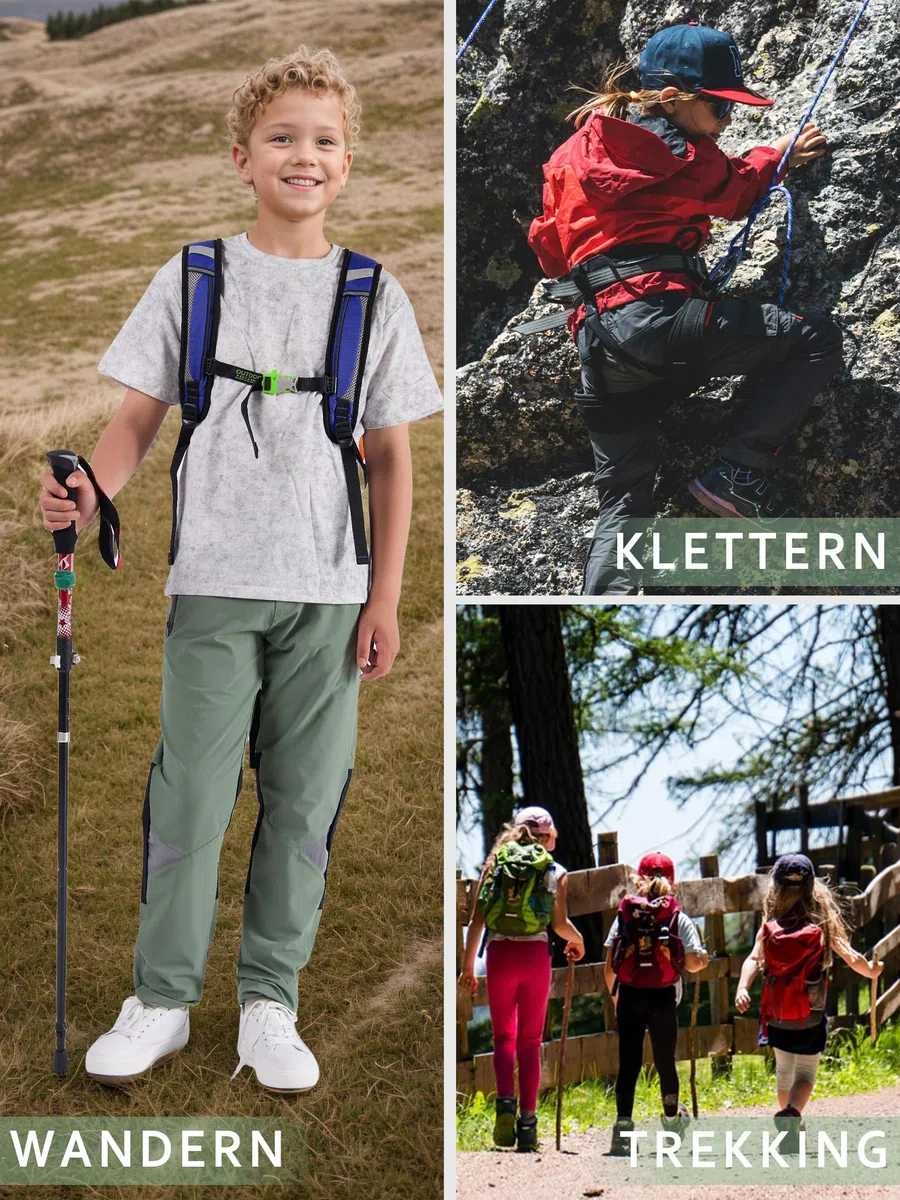 Jungen Wanderhose Sommer Wasserdicht Trekkinghose Outdoorhose