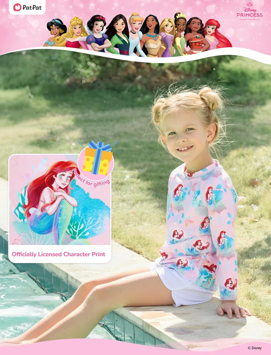 Disney Marvel Spiderman Stitch Rashguard-Shirt, Minnie Ariel, LSF 50, Schwimmshirt, Jungen/Mädchen, Surf-Schwimmanzug, Oberteil, Kinder-Bademode, 2-14 Jahre