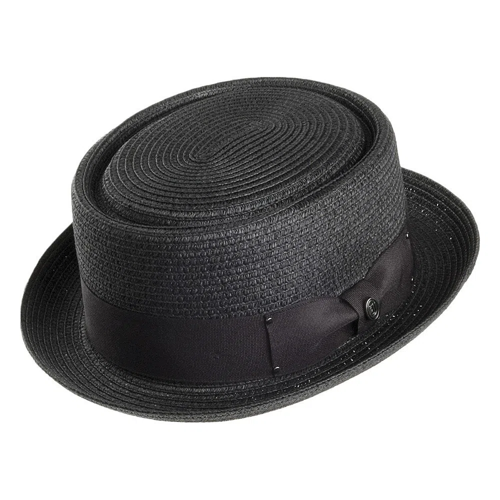 Jaxon & James Pork Pie Toyo -Strohhut - Schwarz