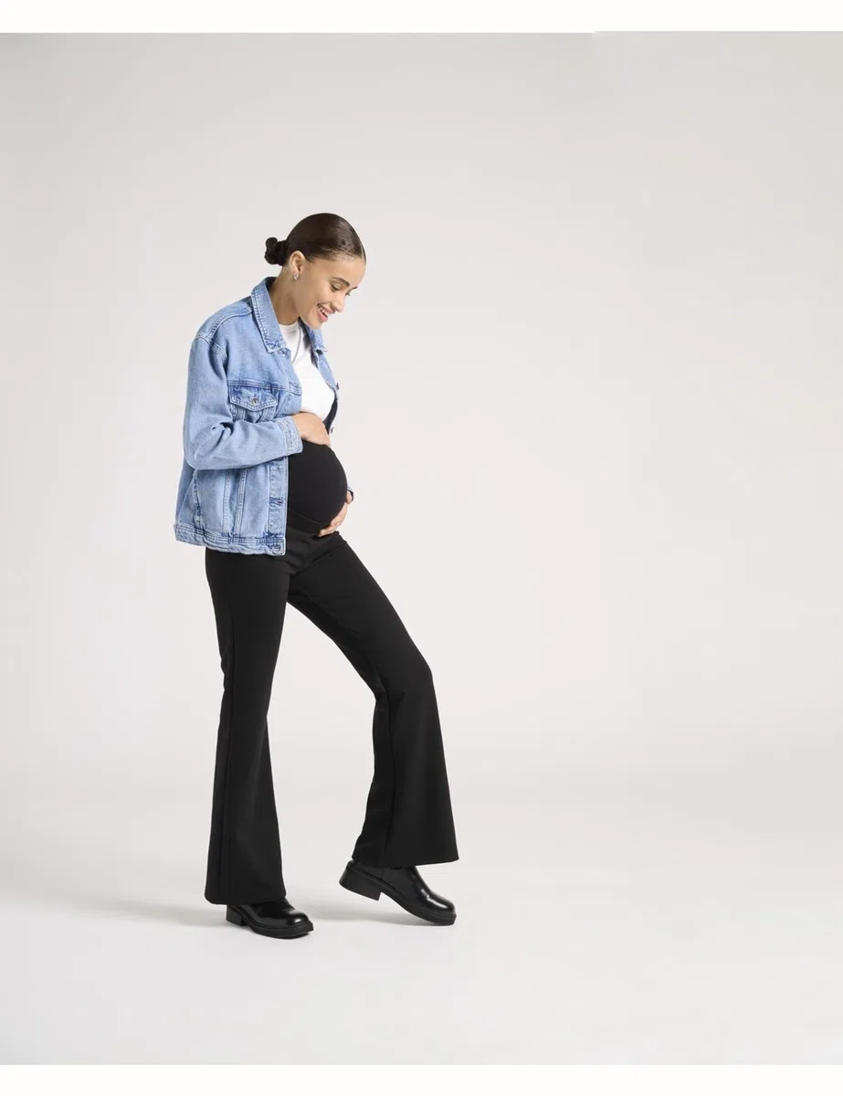 ONLY Maternity Damen Hose Olmfever Stretch Flaired Pants JRS