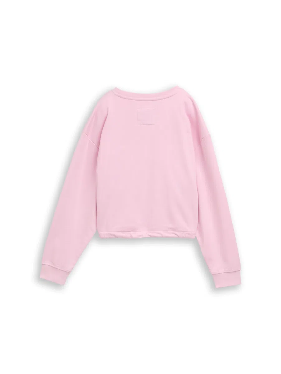 TOM TAILOR Mädchen Kinder Cropped Sweatshirt mit Print