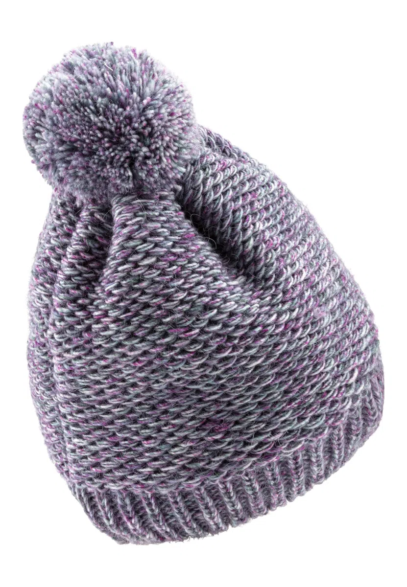 Sterntaler Strickmütze aus Multicolor Garn - Unisex Bommelmütze mit tollem Strickmuster - Kindermütze mit Futter aus wärmendem Microfleece - Wintermütze