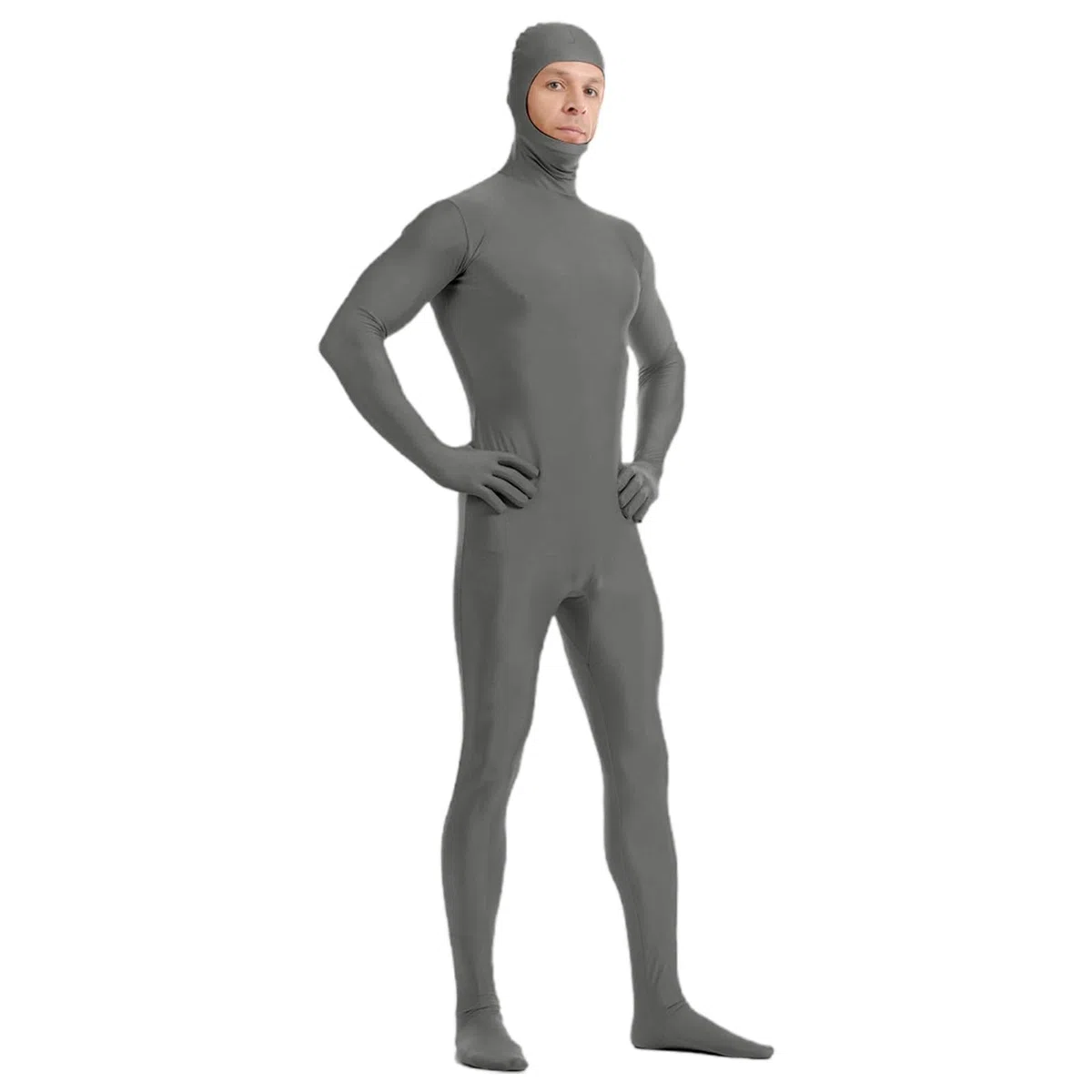 Unisex Ganzkörper-Body Mit Offenem Gesicht Stretch-Tanzkostüm Für Auftritte Und Cosplay Erwachsenengröße Jumpsuit Face Open Bodysuit Damen Ganzanzug Catsuit