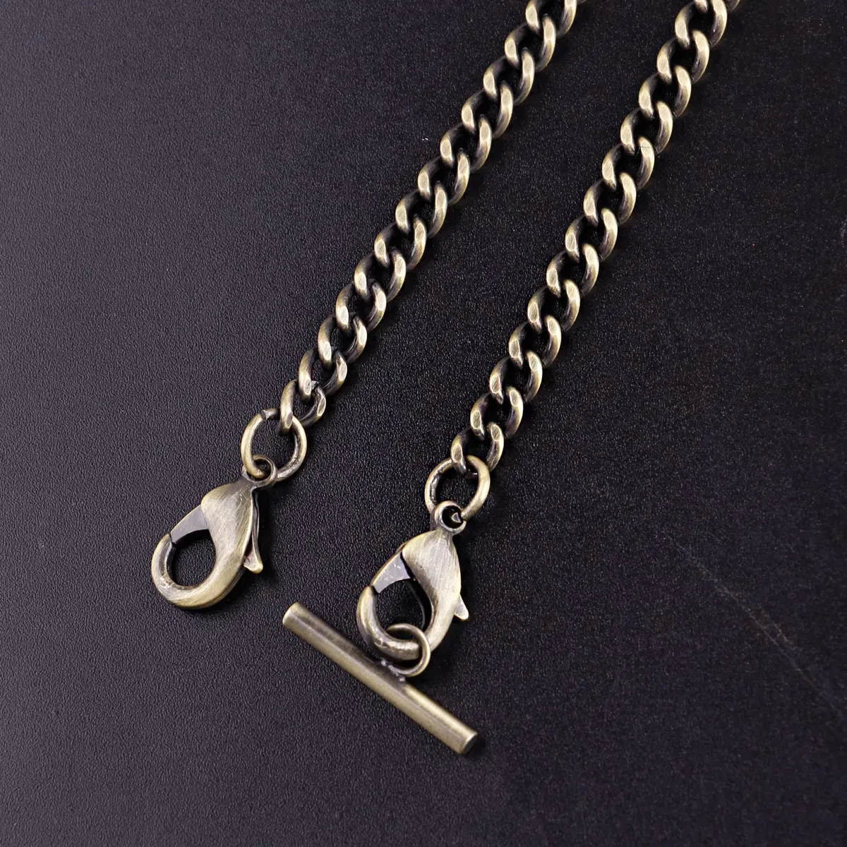 Taschenuhrkette Albert Albert T Kette antike T Wand Uhrenkette Einzelkette Weste Ledergürtel