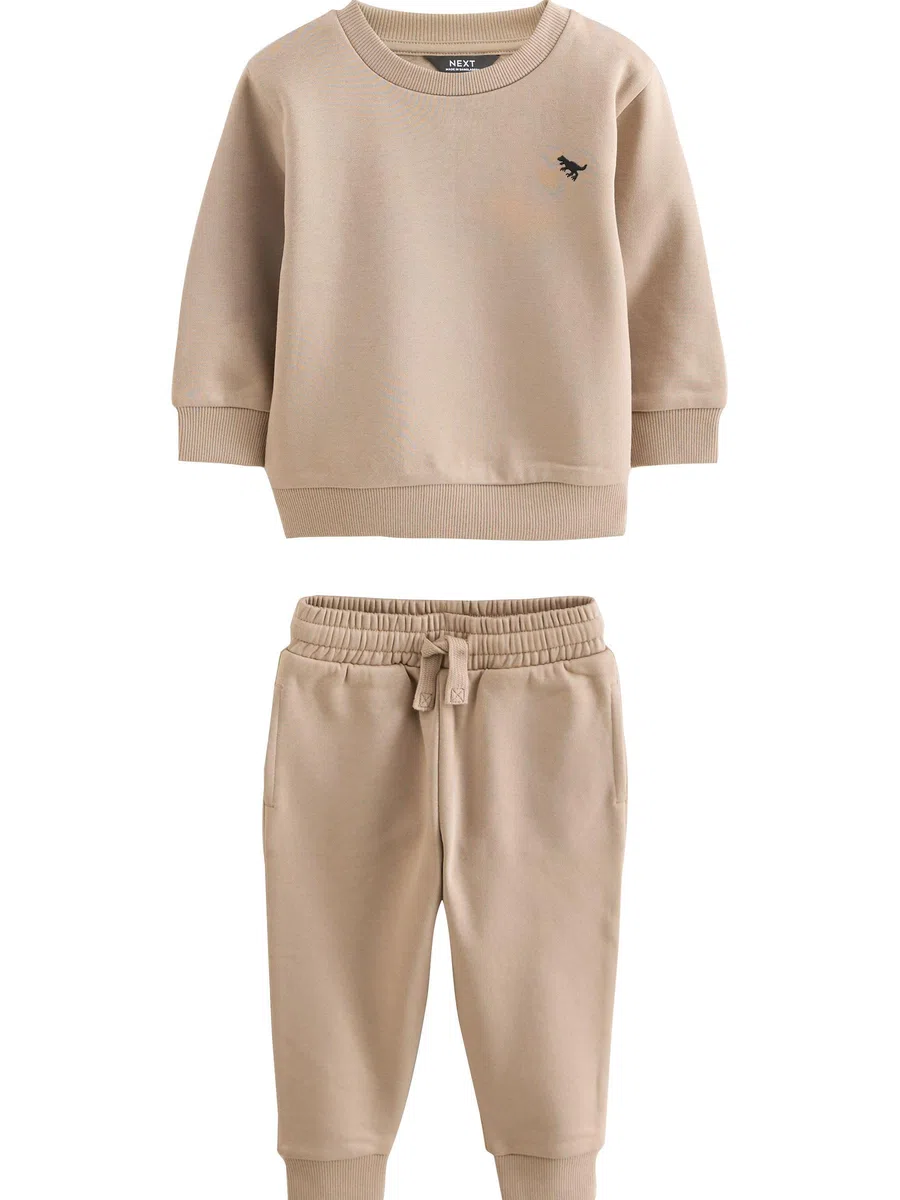 NEXT Jungen Logo Jogginghose und Sweatshirt im Set 62-122