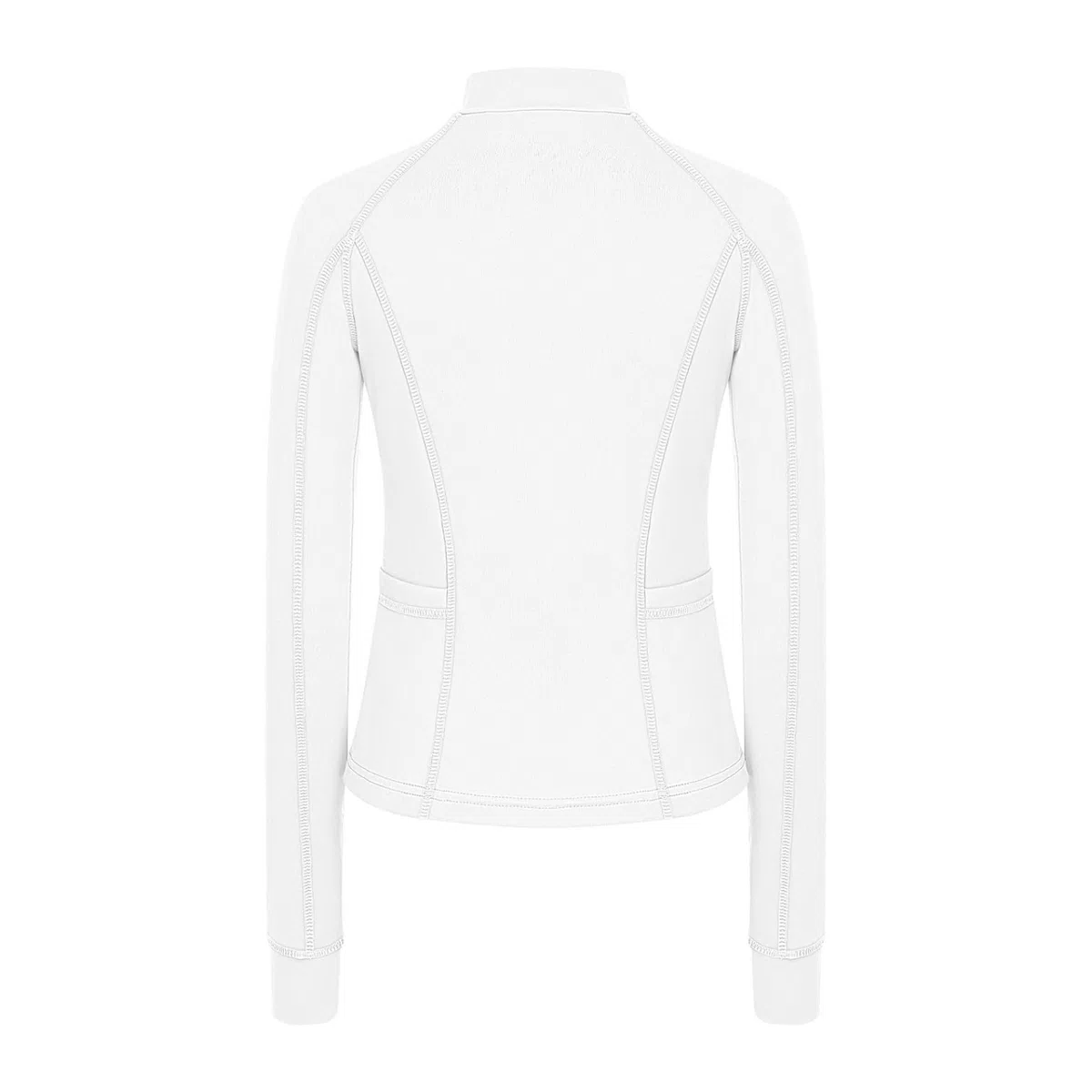 Sywiyi Mädchen Yoga Shirt Langarmshirt Eng Oberteil mit Taschen Stehkragen Sportshirt Laufjacke Kinder Sport Fitness Gym Outfit