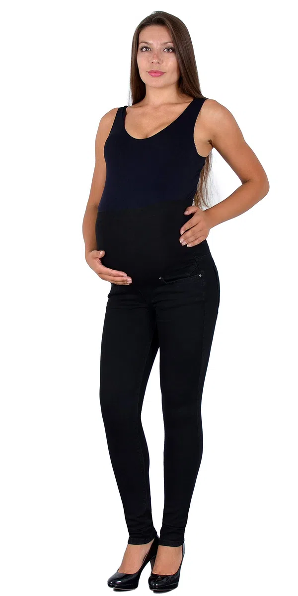 ESRA Schwangerschaftshose Umstandshose Jeans Hose Skinny für Schwangerschaft Maternity J531