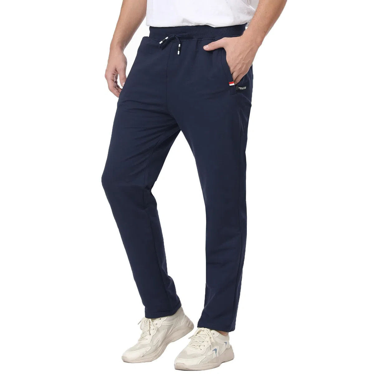 JustSun Jogginghose Herren Baumwolle Trainingshose Freizeithose mit Reißverschlusstaschen